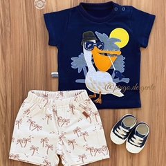 Conjunto Camiseta e Bermuda Pelicano Peter 