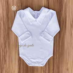 Body Algodão Egípcio Golinha e Punhos Camisa