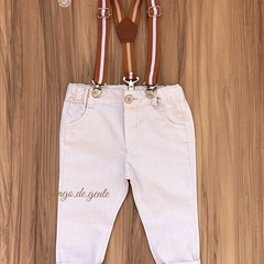 Calça Social Marfim Bebê