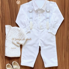 Conjunto Social Camisa, Calça e Supensório Lucca