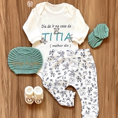 Conjunto Body e Calça Frase na Casinha