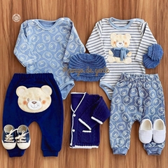 Conjunto Body e Calça Plush Bordado Ursinho Simon