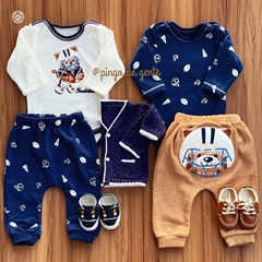 Conjunto Body e Calça Plush Bordado Tigre Hugo