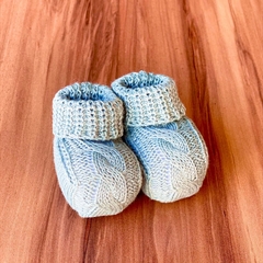 Sapatinho Tricot Tranças 
