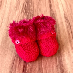 Botinha Tricot Pele 