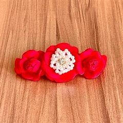 Faixa Meia Bebê Três Flores