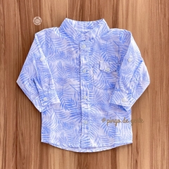 Camisa Bata Folhagens Bebê 