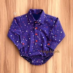 Camisa Body Social Estrelinhas e Planetas 