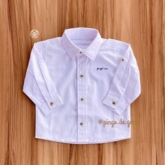 Camisa Social Branca Bebê