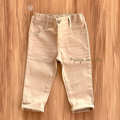 Calça Social Sarja Bege Bebê 