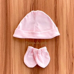 Kit de Touca e Luva Algodão Egípcio 