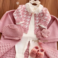 Saída Maternidade Tricot 4 Peças Pied Poule