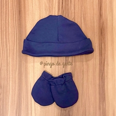 Kit de Touca e Luva Algodão Egípcio