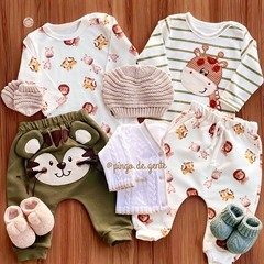 Conjunto Body e Calça Bordado Fofinho Tigrinho Vinícius 