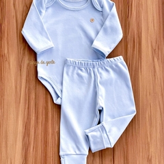 Conjunto Body e Calça Básico Algodão Egípcio