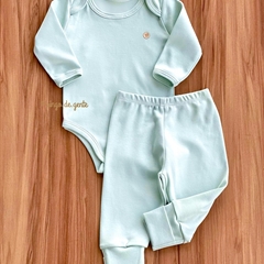 Conjunto Body e Calça Básico Algodão Egípcio
