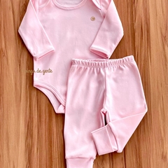 Conjunto Body e Calça Básico Algodão Egípcio